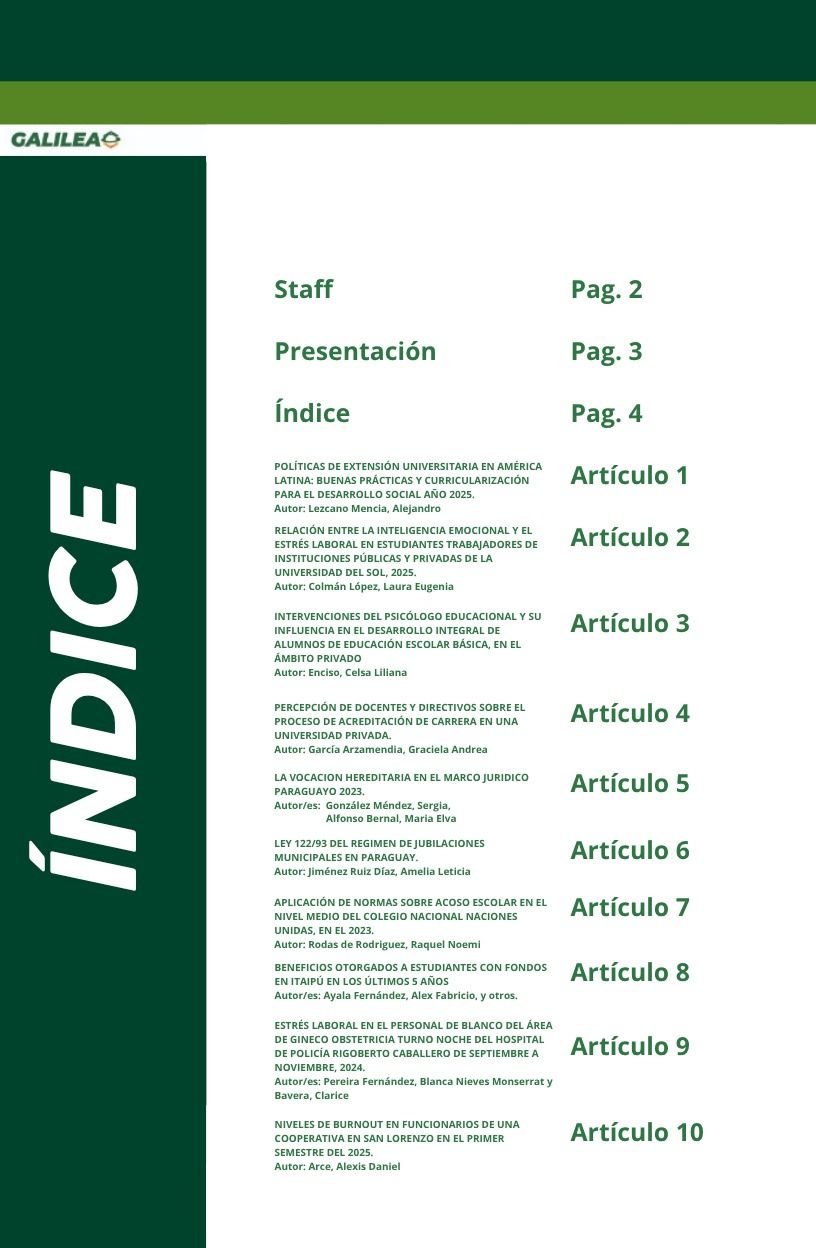 Revista científica con artículos de investigación.