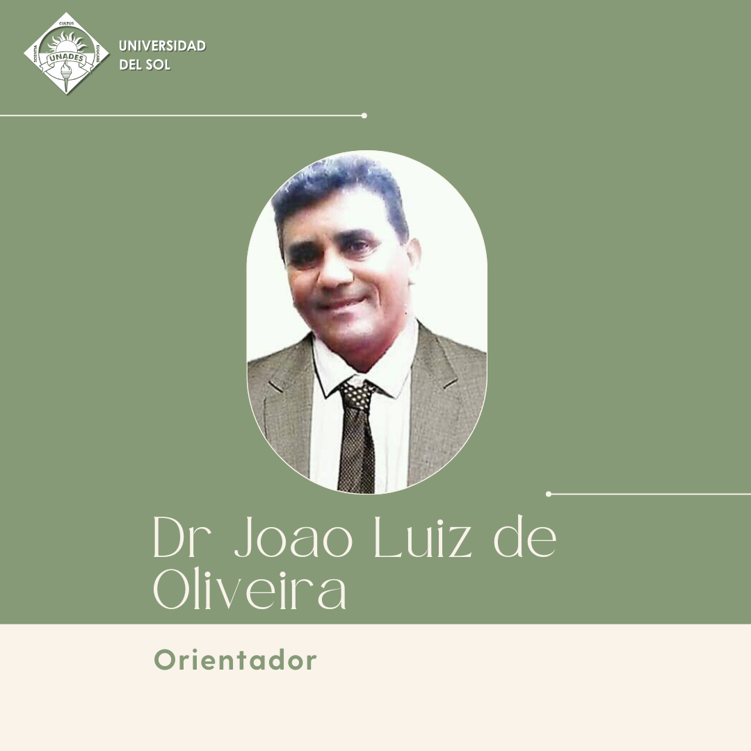 Joao Luiz de Oliveira — Orientador Fotografía del Dr. Joao Luiz de Oliveira, orientador del Programa Extranjero UNADES