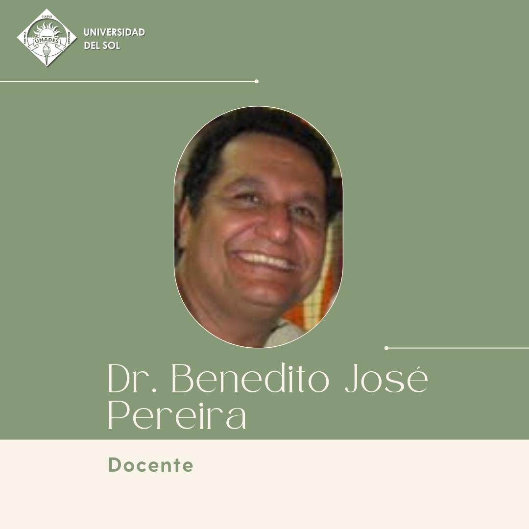 Docente Dr. Benedito José Pereira – Programa Extranjero UNADES
